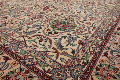 6'3" x 9'1" Hand Knotted 100% Wool Nain 16/18 Pak Persian 300 KPSI Area Rug Cream