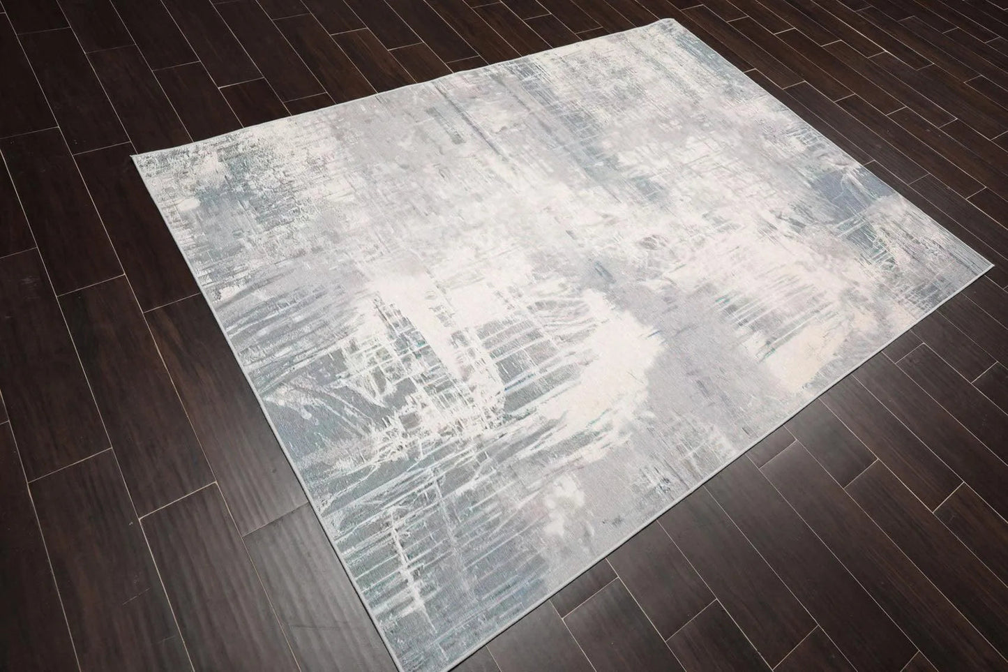 5x7 Modern & Contemporary Non-Skid Backing Oriental Area Rug Gray,Beige Zules