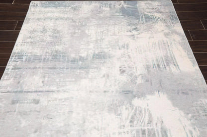 5x7 Modern & Contemporary Non-Skid Backing Oriental Area Rug Gray,Beige Zules