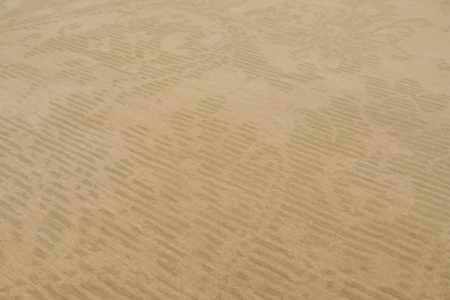 8' x 9'9" Hand Knotted Damask Greek Key Tibetan Area Rug Beige