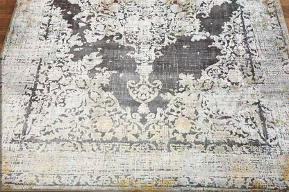 Multi Sizes Tabriz Modern & Contemporary Velvety Soft Pile Oriental Area Rug Gray, Cream Bastian