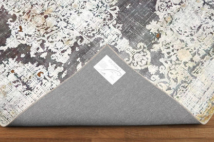 Multi Sizes Tabriz Modern & Contemporary Velvety Soft Pile Oriental Area Rug Gray, Cream Bastian