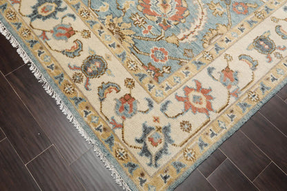 LoomBloom Multi Size Blue Hand Woven Transitional Wool Oriental Area Rug