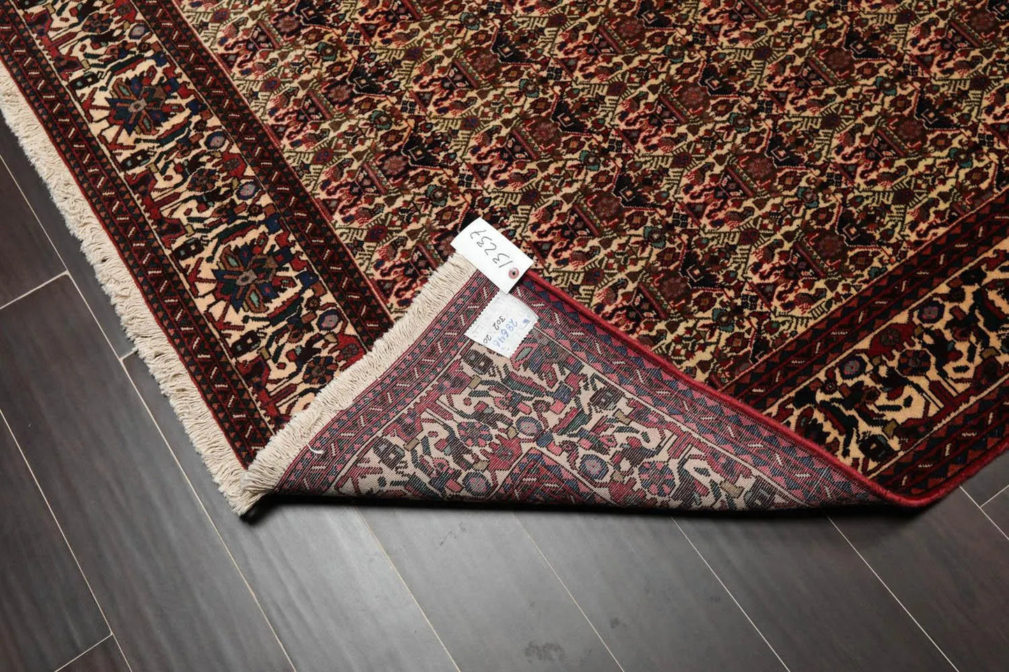 6x9 Ivory, Rust Hand Knotted 100% Wool Vase 200 KPSI Authentic Persian Oriental Area Rug