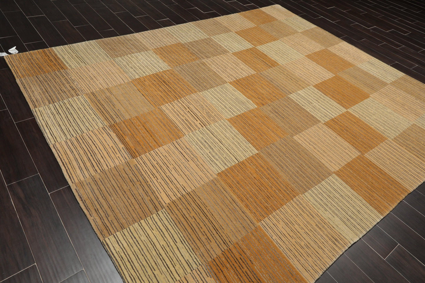 7'11" x 9'8" Hand Knotted Swiss Wash Tibetan Area Rug Beige
