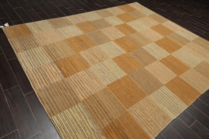 7'11" x 9'8" Hand Knotted Swiss Wash Tibetan Area Rug Beige
