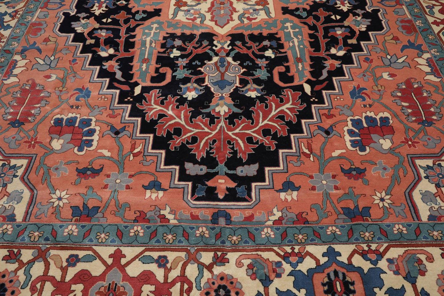 11'11" x 17'8" Rare Romanian Hand Knotted Wool Seraapi 200 KPSI Area Rug