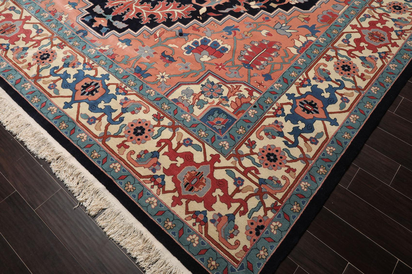 11'11" x 17'8" Rare Romanian Hand Knotted Wool Seraapi 200 KPSI Area Rug