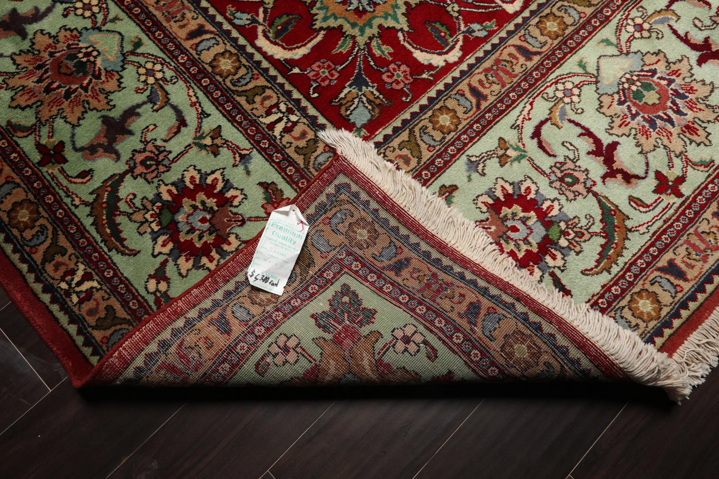 11' x15'Hand Knotted 100% Wool Tabriz Traditional Oriental Area Rug Red, Mint Color