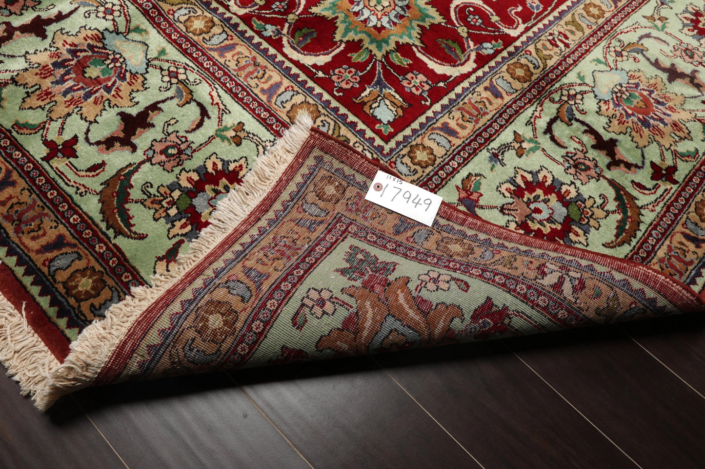 11' x15'Hand Knotted 100% Wool Tabriz Traditional Oriental Area Rug Red, Mint Color