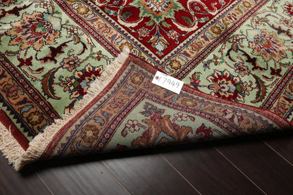 11' x15'Hand Knotted 100% Wool Tabriz Traditional Oriental Area Rug Red, Mint Color