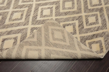 5 x 8 Hand Knotted Designer Moroccan 100% Wool Oriental Area Rug Ivory