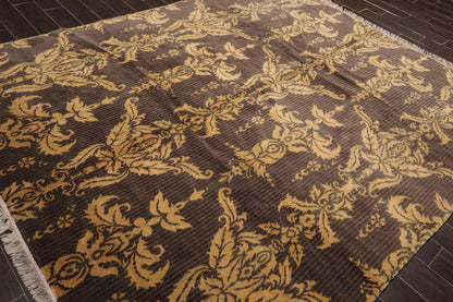8' x 10' Hand Knotted 100% Wool Tibetan Oriental Area Rug Transitional Gray
