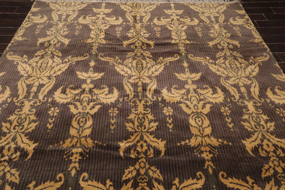 8' x 10' Hand Knotted 100% Wool Tibetan Oriental Area Rug Transitional Gray
