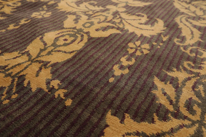 8' x 10' Hand Knotted 100% Wool Tibetan Oriental Area Rug Transitional Gray