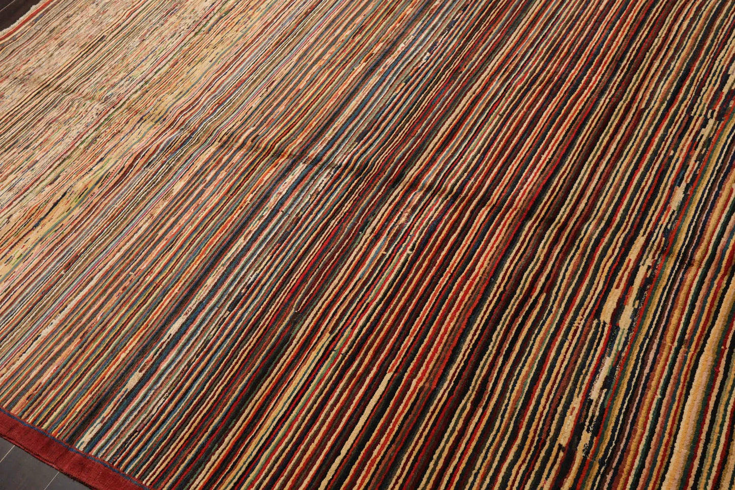 6x9 Hand Knotted 100% Wool Chobi Peshawar Modern & Contemporary Oriental Area Rug Rust, Beige Color