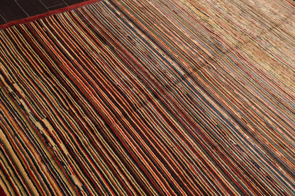 6x9 Hand Knotted 100% Wool Chobi Peshawar Modern & Contemporary Oriental Area Rug Rust, Beige Color