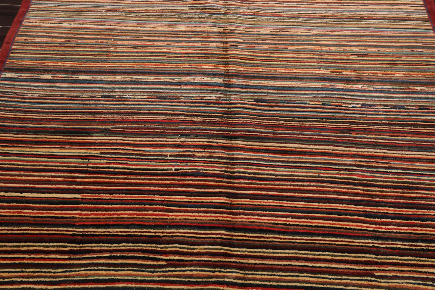 6x9 Hand Knotted 100% Wool Chobi Peshawar Modern & Contemporary Oriental Area Rug Rust, Beige Color