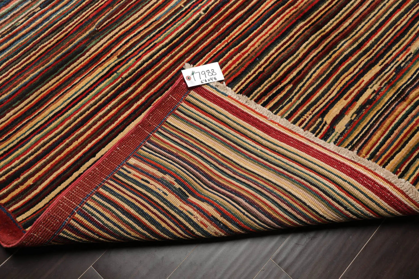 6x9 Hand Knotted 100% Wool Chobi Peshawar Modern & Contemporary Oriental Area Rug Rust, Beige Color