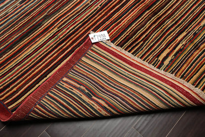 6x9 Hand Knotted 100% Wool Chobi Peshawar Modern & Contemporary Oriental Area Rug Rust, Beige Color