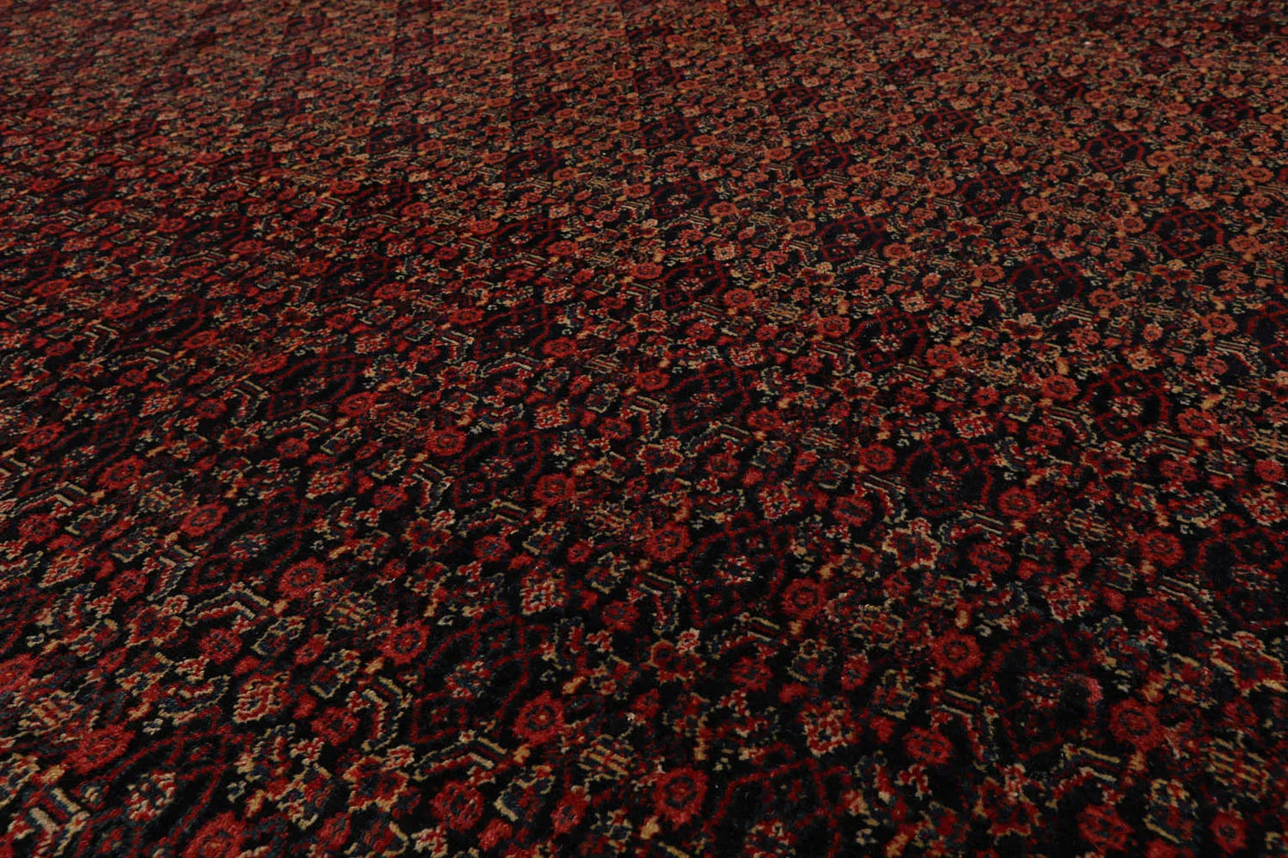 10' x13' 2'' Hand Knotted Persian 100% Wool Antique  Traditional  Oriental Area Rug Black,Orange Color