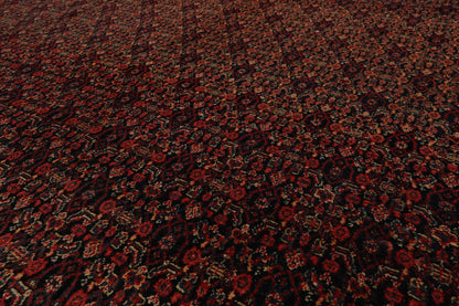 10' x13' 2'' Hand Knotted Persian 100% Wool Antique  Traditional  Oriental Area Rug Black,Orange Color