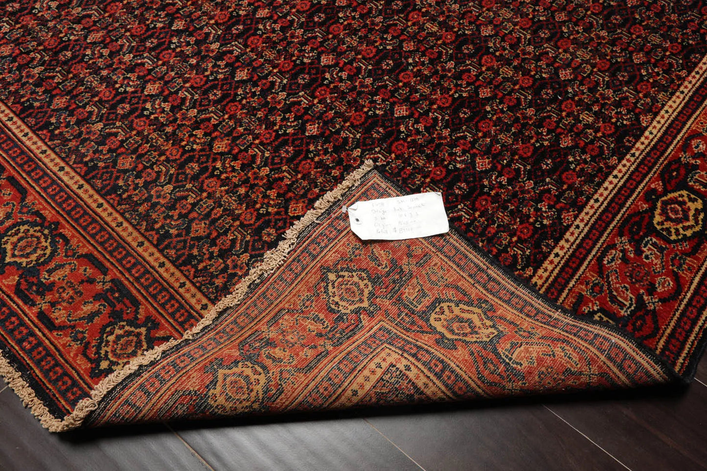 10' x13' 2'' Hand Knotted Persian 100% Wool Antique  Traditional  Oriental Area Rug Black,Orange Color