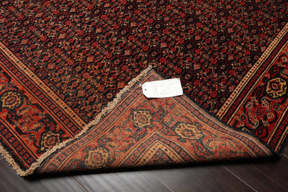 10' x13' 2'' Hand Knotted Persian 100% Wool Antique  Traditional  Oriental Area Rug Black,Orange Color