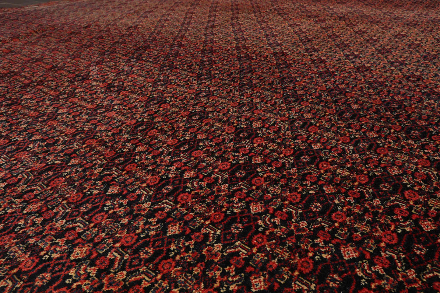 10' x13' 2'' Hand Knotted Persian 100% Wool Antique  Traditional  Oriental Area Rug Black,Orange Color