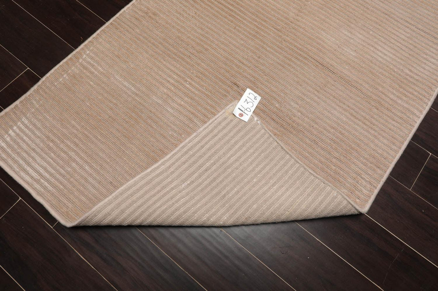 3'6" x 9'11” Runner Hand Knotted Wool & Viscose Tibetan Area Rug Beige