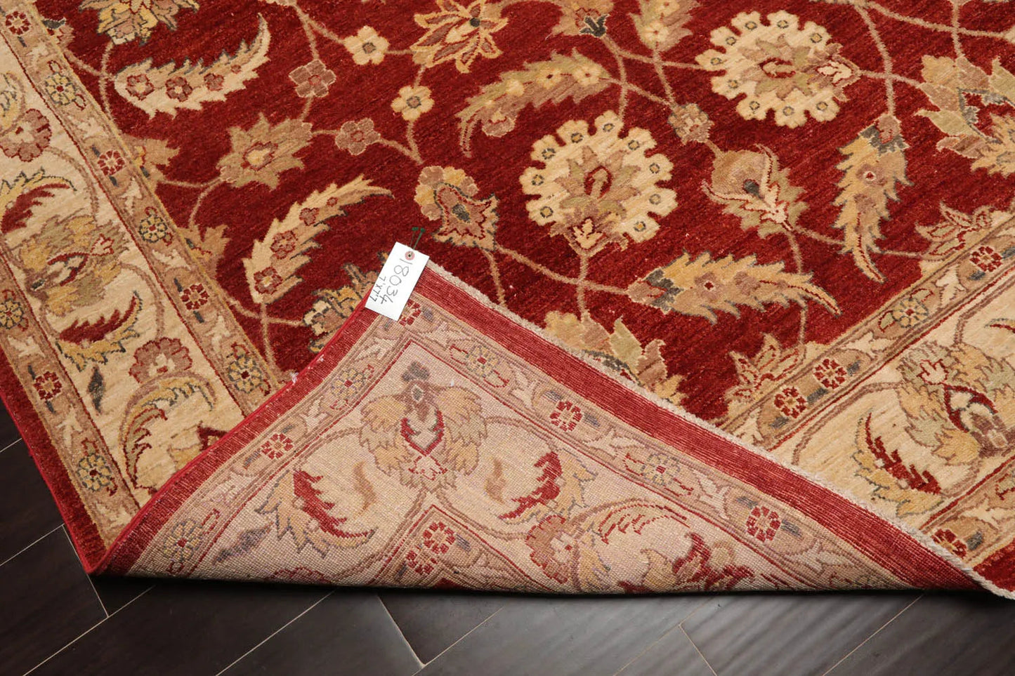 6x9 Rust, Beige Hand Knotted Persian 100% Wool Chobi Peshawar Traditional  Oriental Area Rug