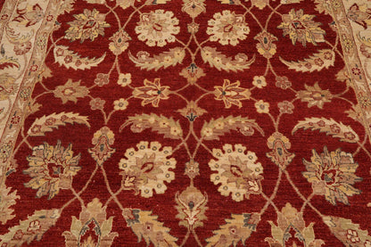 6x9 Rust, Beige Hand Knotted Persian 100% Wool Chobi Peshawar Traditional  Oriental Area Rug