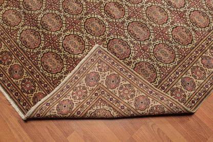 6x9 Beige, Rust Hand Knotted 100% Wool Kayseri Authentic Oushak Oriental Area Rug