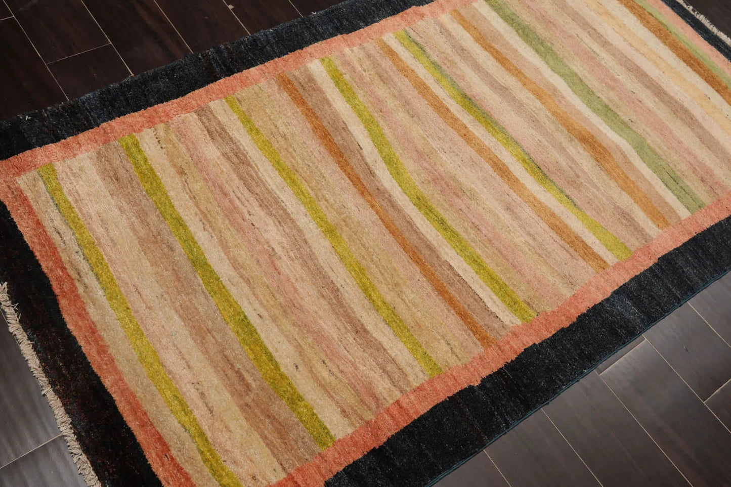 3' 6''x6' 2'' Beige, Taupe Hand Knotted 100% Wool Peshawar Modern & Contemporary Oriental Area Rug