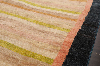 3' 6''x6' 2'' Beige, Taupe Hand Knotted 100% Wool Peshawar Modern & Contemporary Oriental Area Rug