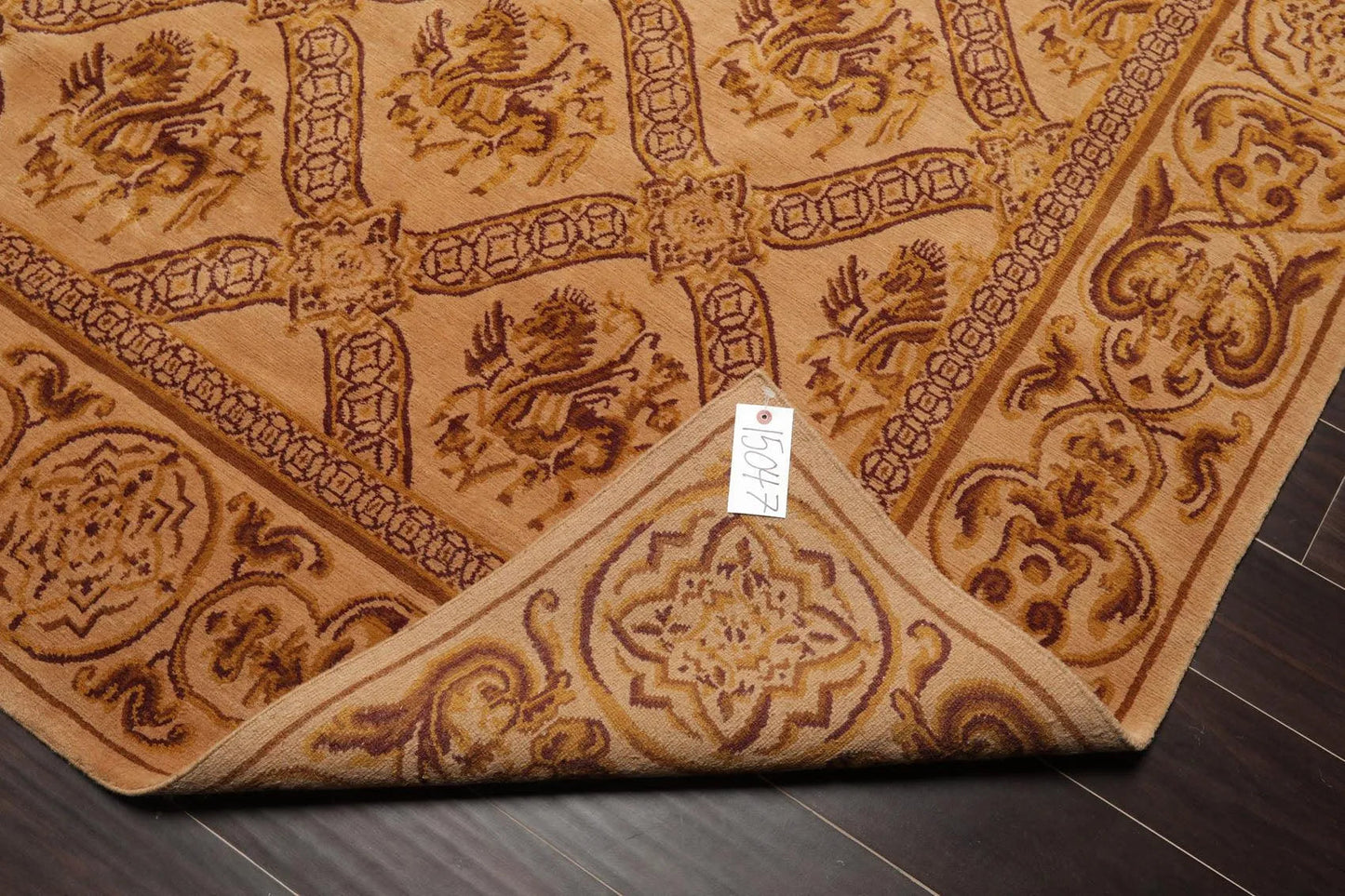 5'10'' x 8'6'' Hand Knotted Wool Tibetan Traditional Oriental Area Rug Caramel