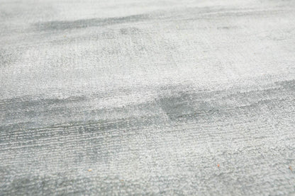 4'8" x 6'7" Handmade 100% Viscose Modern Oriental Area Rug Light Blue