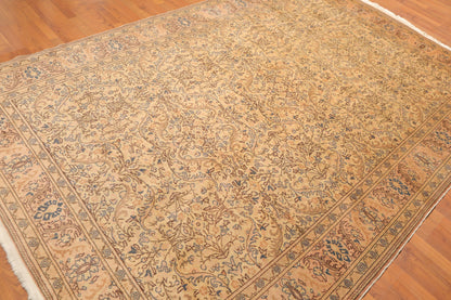6'8" x 9'8" Hand Knotted Authentic Oushak 100% Wool Oriental Area Rug Beige
