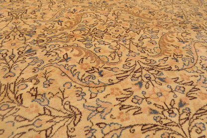 6'8" x 9'8" Hand Knotted Authentic Oushak 100% Wool Oriental Area Rug Beige