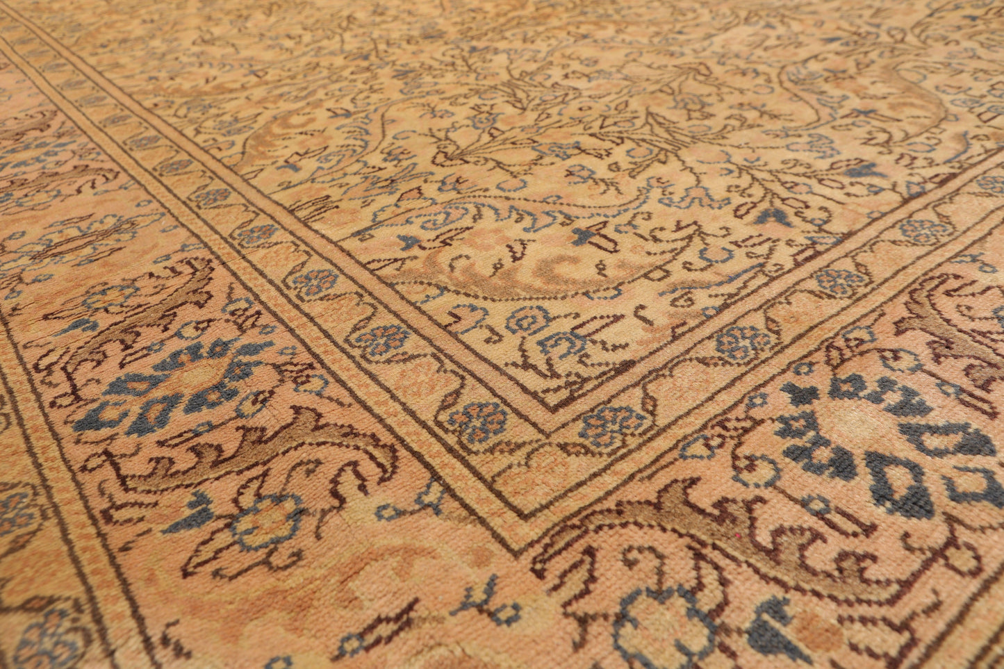 6'8" x 9'8" Hand Knotted Authentic Oushak 100% Wool Oriental Area Rug Beige