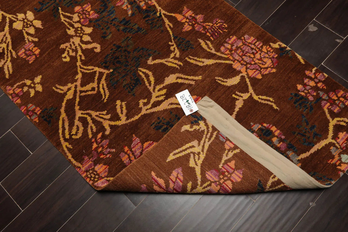 4x6 Brown,Gold Hand Knotted Tibetan 100% Wool Michaelian & Kohlberg Traditional  Oriental Area Rug