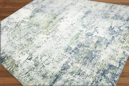 Multi Sizes Micro Printed Polypropylene Persian Oriental Area Rug Beige, Green Color