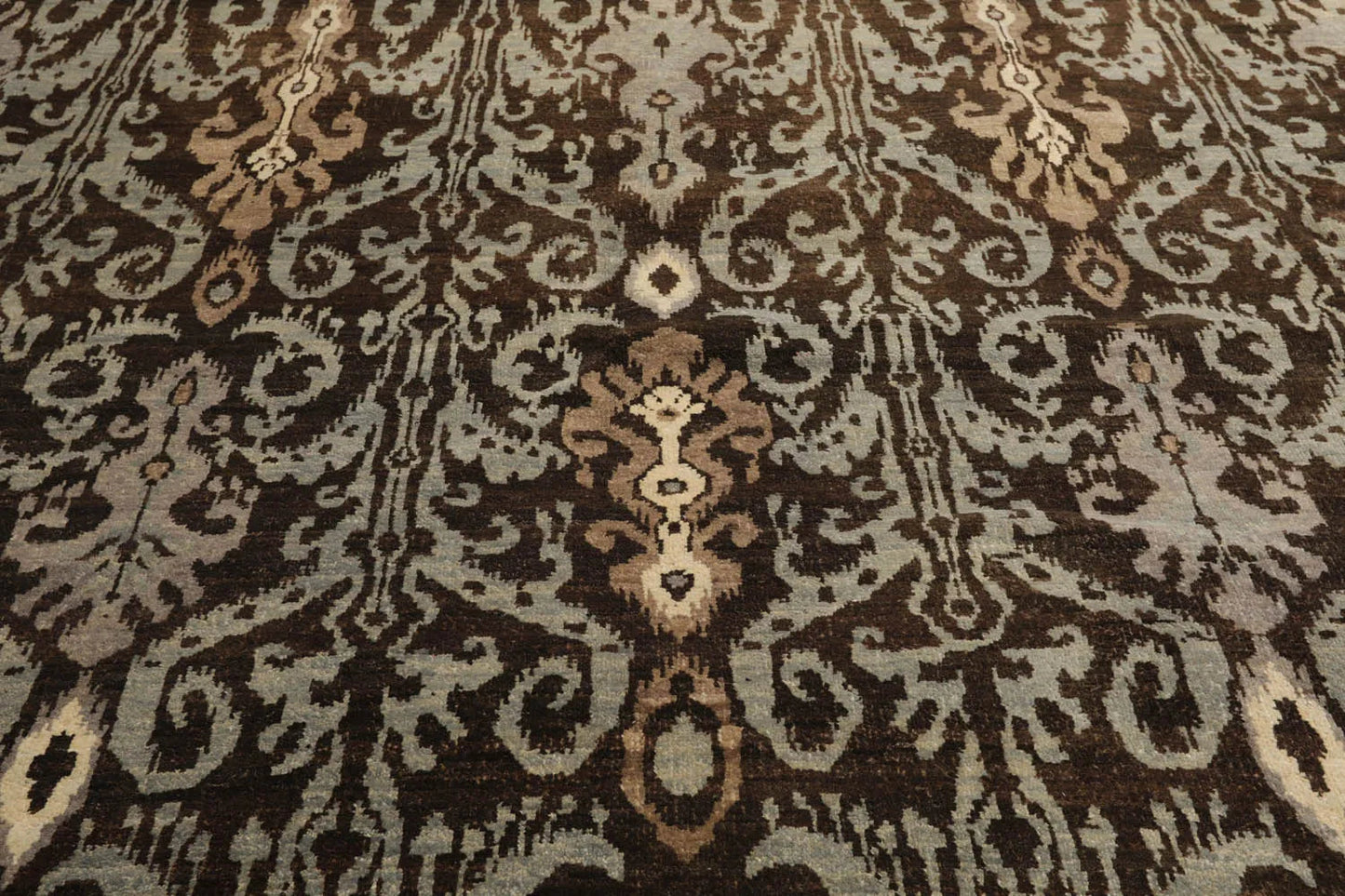 8x10 Brown Hand Knotted Tibetan 100% Wool Transitional Oriental Area Rug