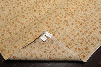 8x10 Beige Hand Knotted Tibetan 100% Wool Michaelian & Kohlberg Modern & Contemporary Oriental Area Rug