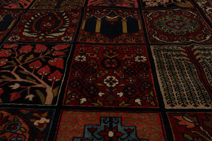 8x10 Navy Hand Knotted 100% Wool Bhakhtiari Traditional Oriental Area Rug