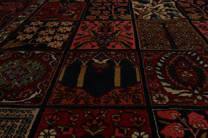 8x10 Navy Hand Knotted 100% Wool Bhakhtiari Traditional Oriental Area Rug
