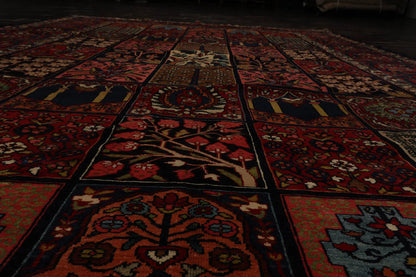 8x10 Navy Hand Knotted 100% Wool Bhakhtiari Traditional Oriental Area Rug