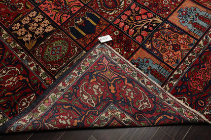 8x10 Navy Hand Knotted 100% Wool Bhakhtiari Traditional Oriental Area Rug
