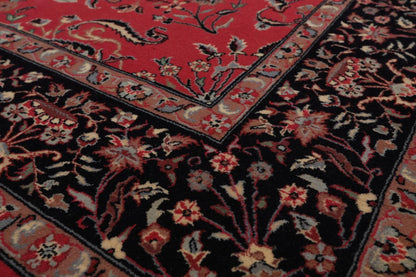 6' x 8'11'' Hand Knotted Wool PakPersian 16/18 Isphahan 300 KPSI Area Rug Pink