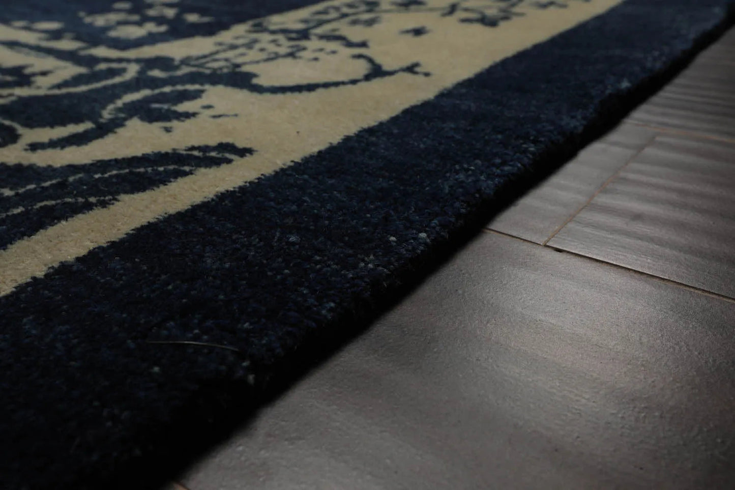 9x12 Navy Blue Hand Knotted Tibetan 100% Wool Michaelian & Kohlberg Chinese Art Deco Oriental Area Rug